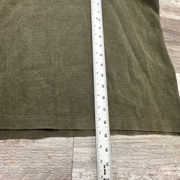 Vintage 90s Polo Ralph Lauren Olive Green Mens XL Pony 1/4 Zip Mock Neck Sweater - Picture 7 of 8